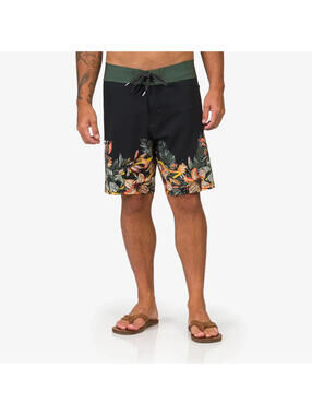 REEF HARDEY Men's Boardshorts Swim Trunks Thyme  Size 38